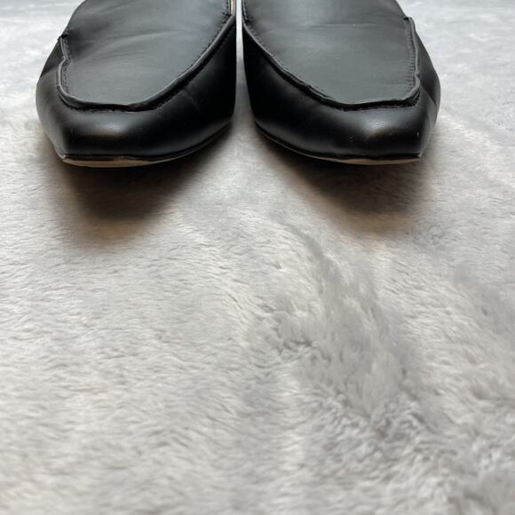 Franco Sarto Belamour Loafers Mens 8.5M Black Faux Leather Pointed Toe Flats - Picture 2 of 9